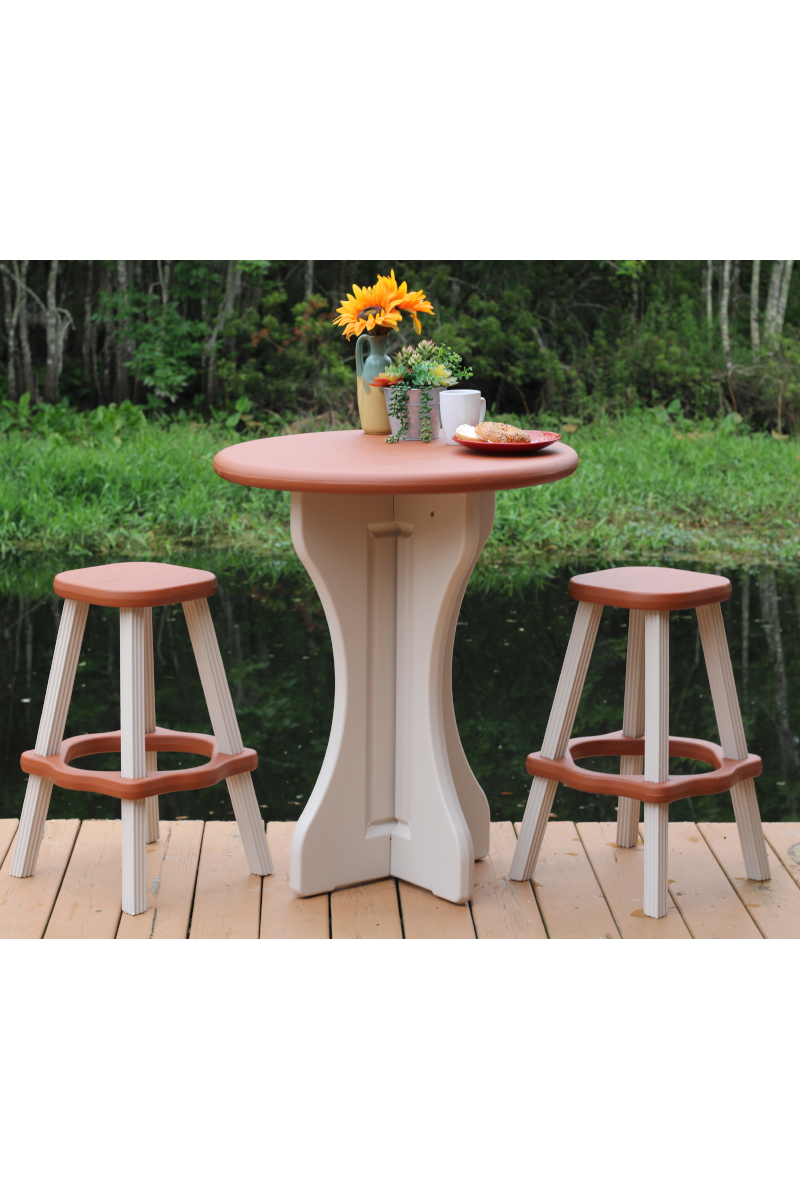 Garden high table and stools cheap
