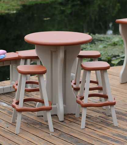 Leisure Accents Table & Stools - Leisure Accents
